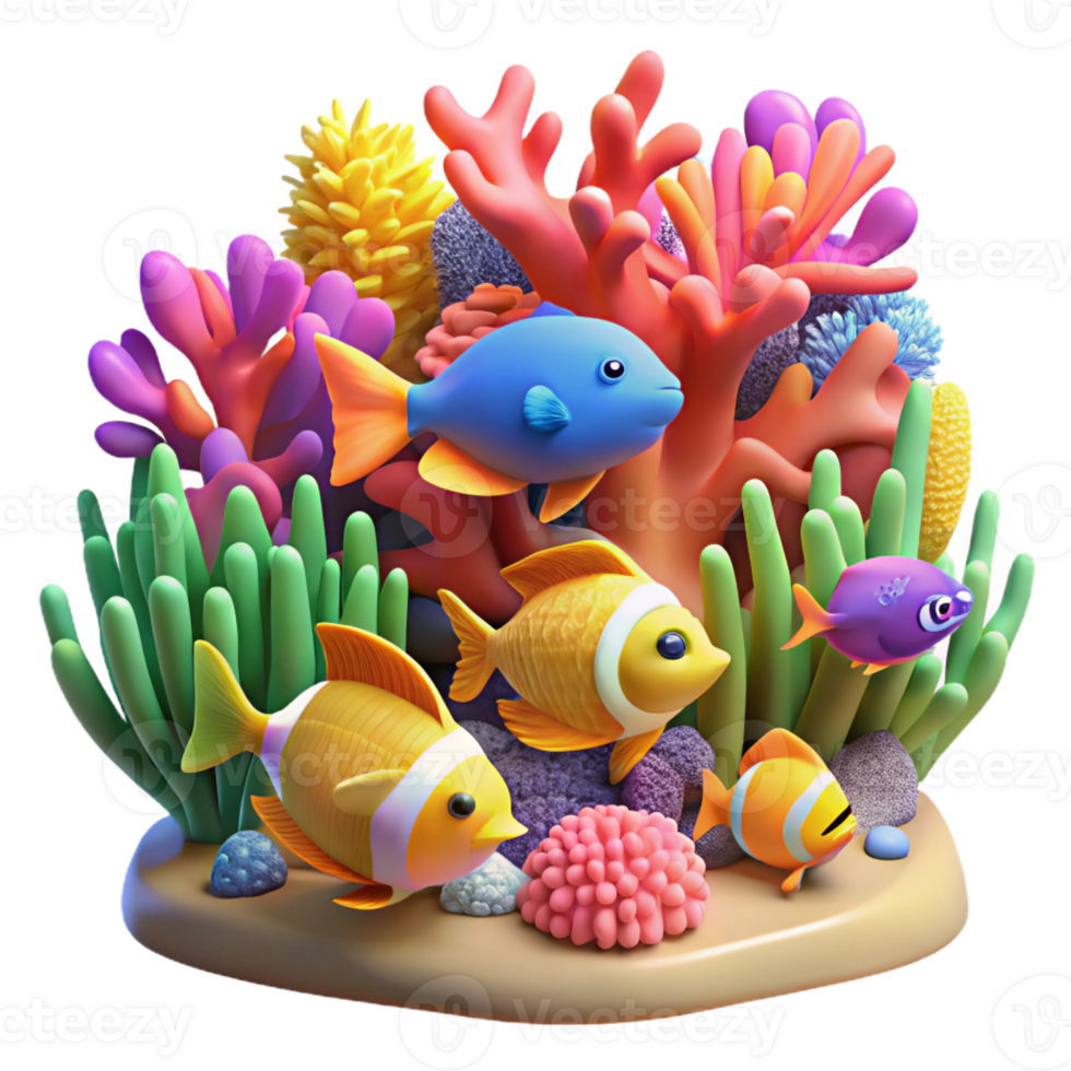 wonderful rustic A Vibrant Coral Reef Teeming with Colorfu exclusive png