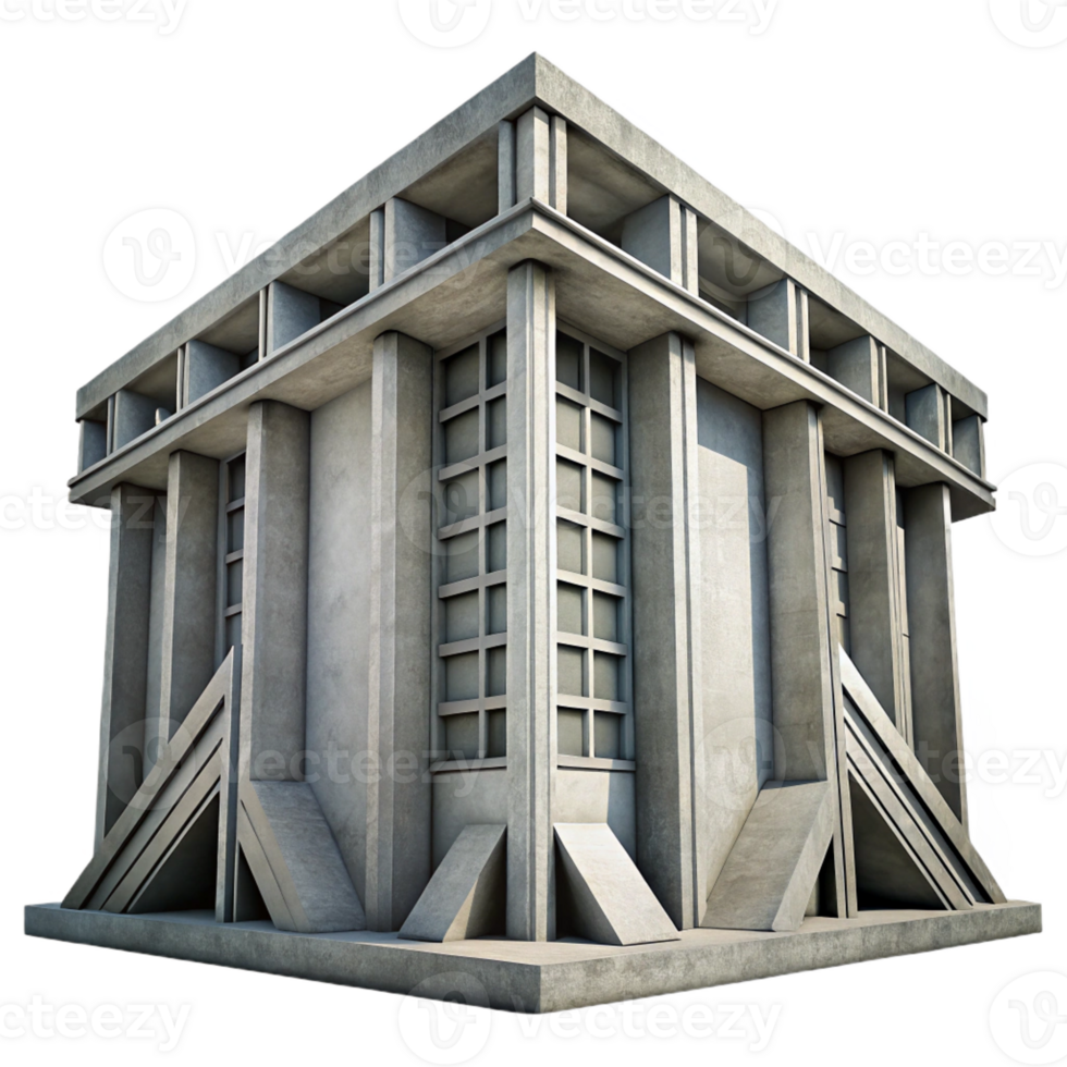dramatic rustic A Brutalist Concrete Megastructure Harsh exclusive png