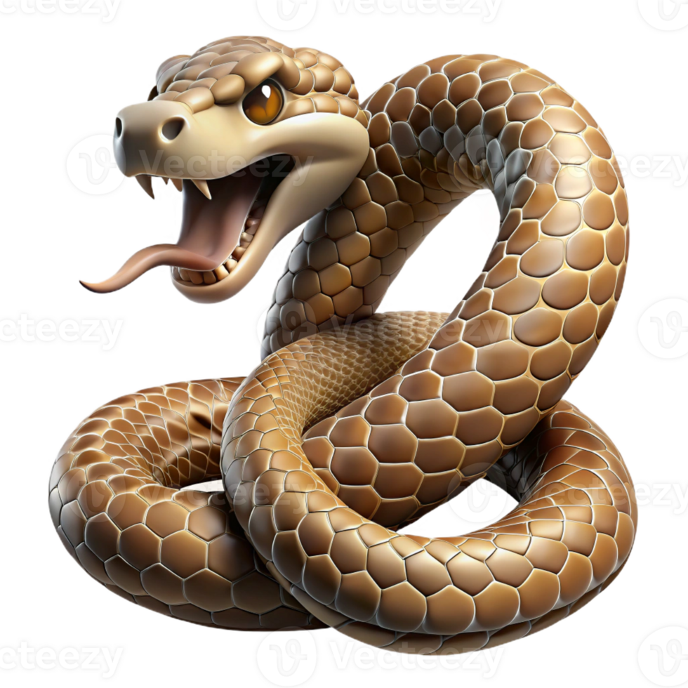 magnificent abstract A Coiled Rattlesnake Ready to Strike Des high quality png
