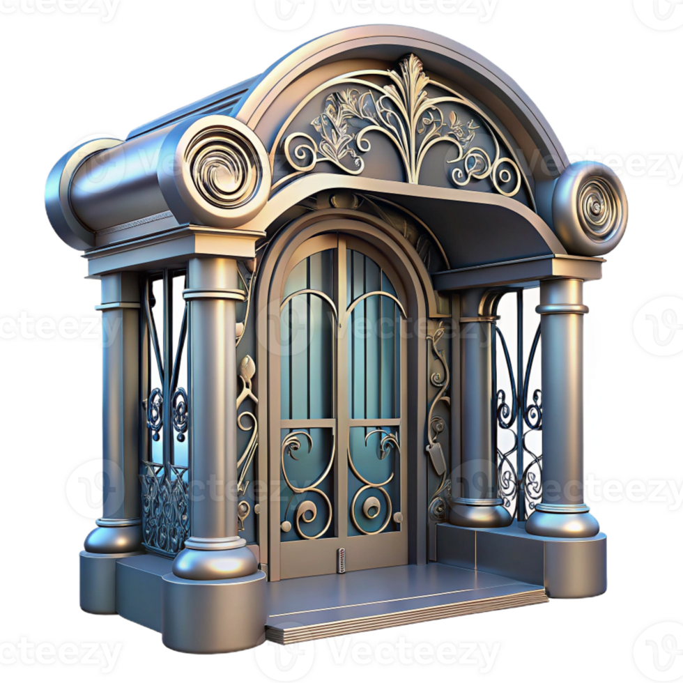 dramatic traditional An Art Nouveau Metro Station Entrance I authentic png