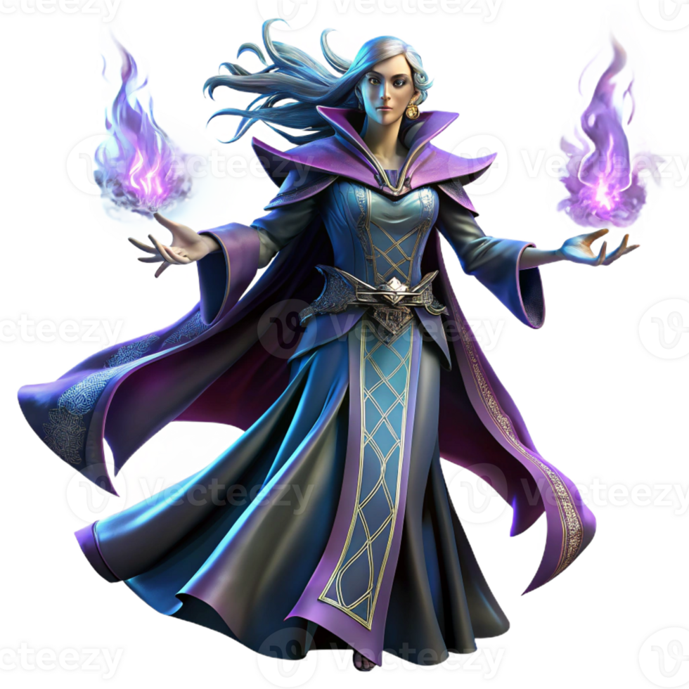 stunning creative A Powerful Sorceress Summoning a Spectral professional png