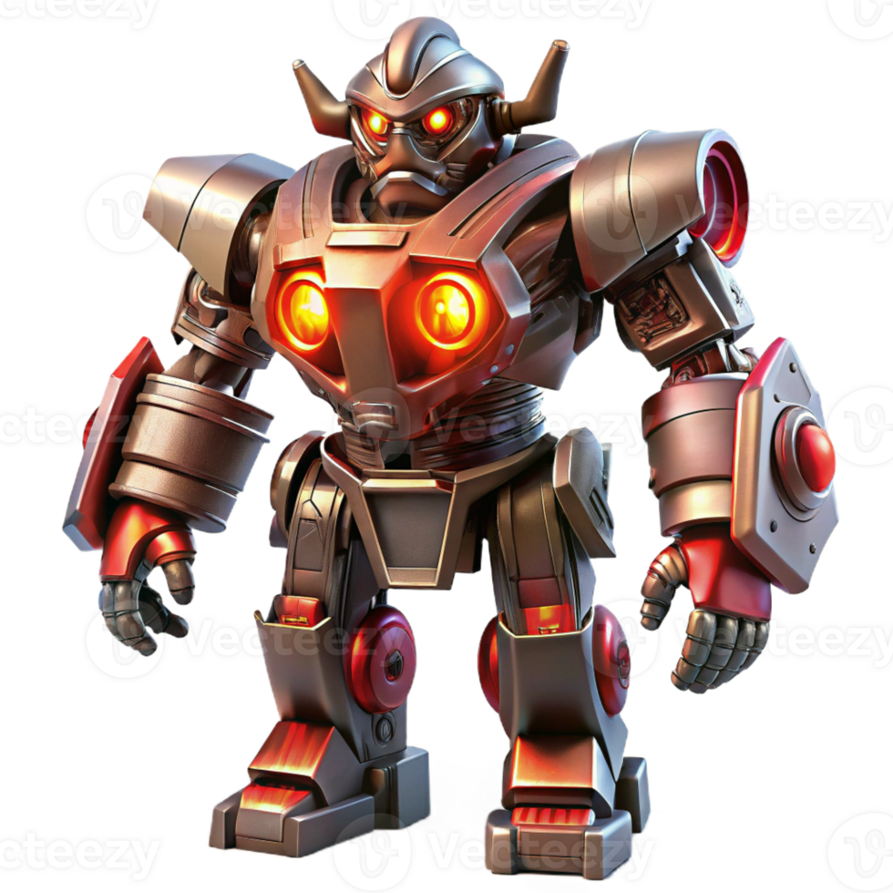 elegant minimalist A Steampunk Mecha Towering Steel and Gear genuine png