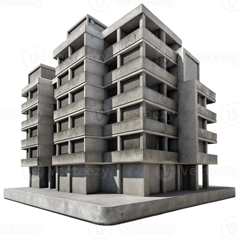 stunning traditional A Brutalist Concrete Apartment Complex Ha professional png