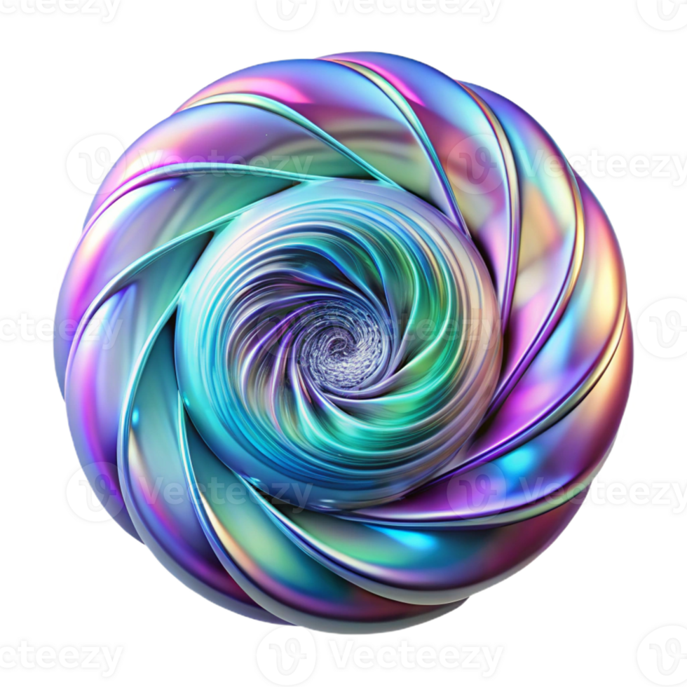 magnificent vintage A Swirling Vortex of Iridescent Fractal Pa authentic png