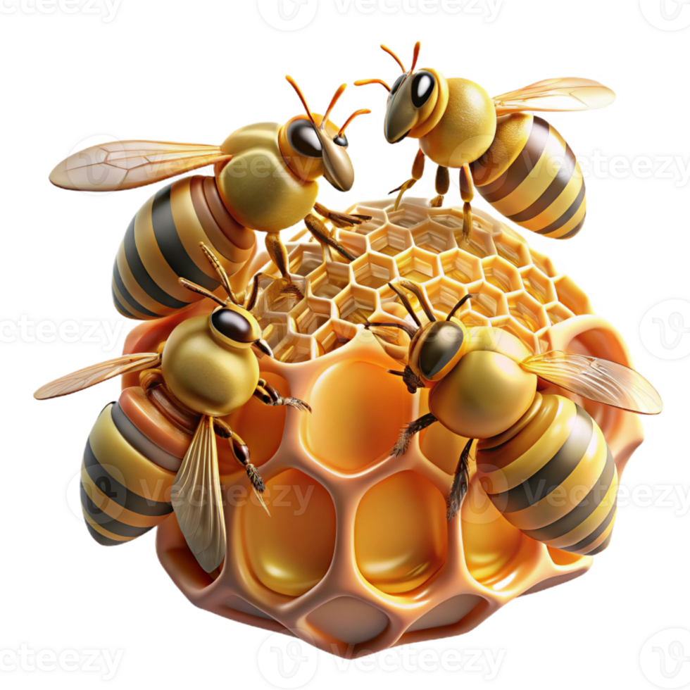 extraordinary minimalist A Swarm of Bees Buzzing Around a Honeycom authentic png