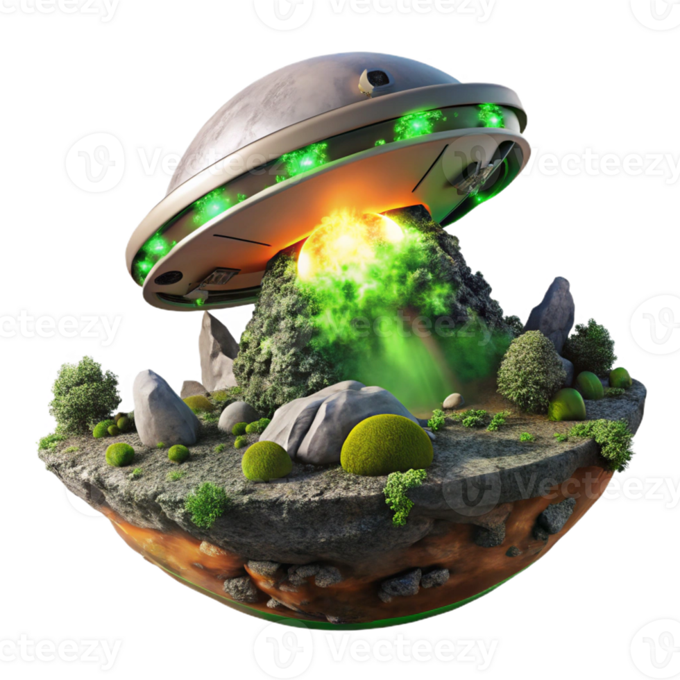 wonderful traditional A Colossal Derelict Spaceship Overgrown authentic png