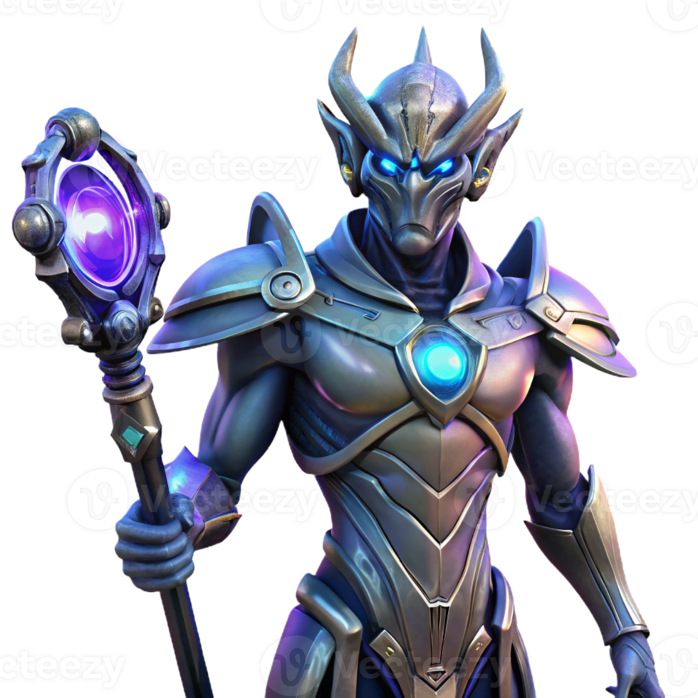 beautiful classic A Powerful Alien Warrior with Imposing authentic png