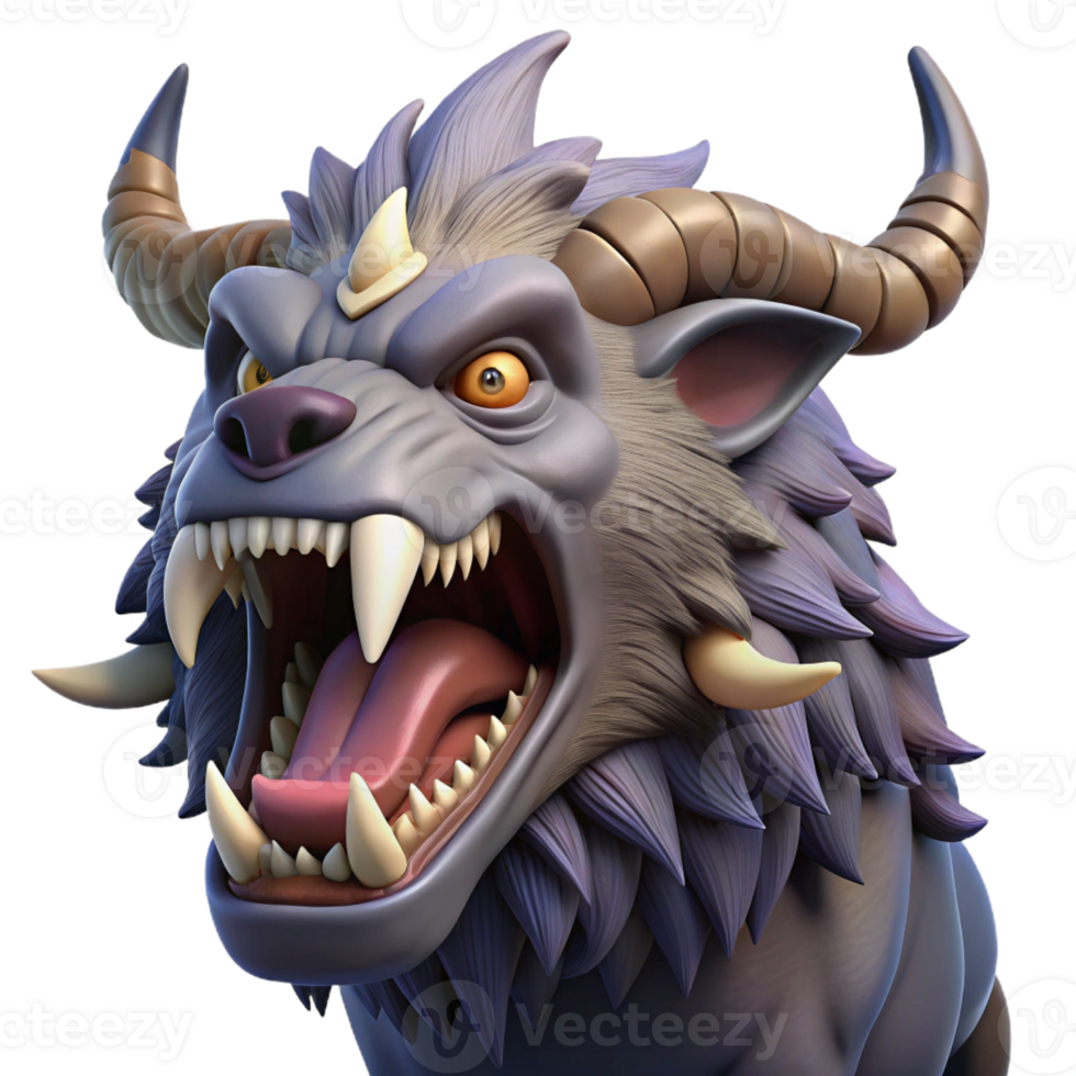 dramatic abstract A Baku Devouring a Nightmare Intricate D authentic png