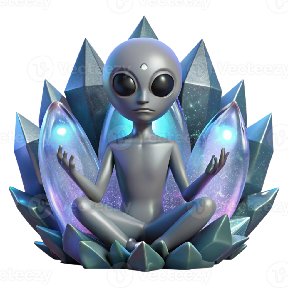 stunning creative A Humanoid Alien with Iridescent Skin An genuine png