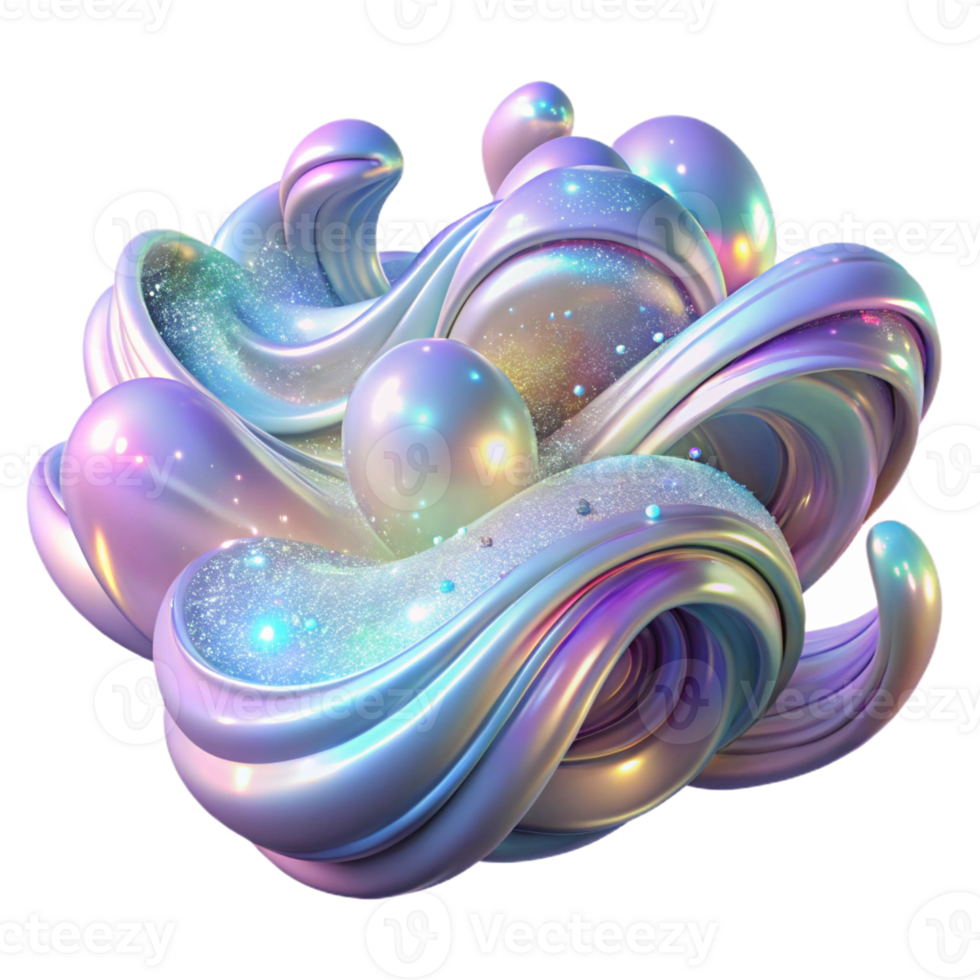 elegant contemporary A Field of Shimmering Iridescent Partic png
