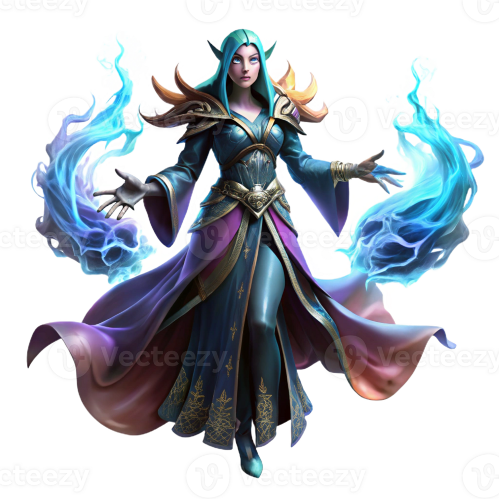 beautiful rustic A Powerful Sorceress Summoning a Spectral genuine png