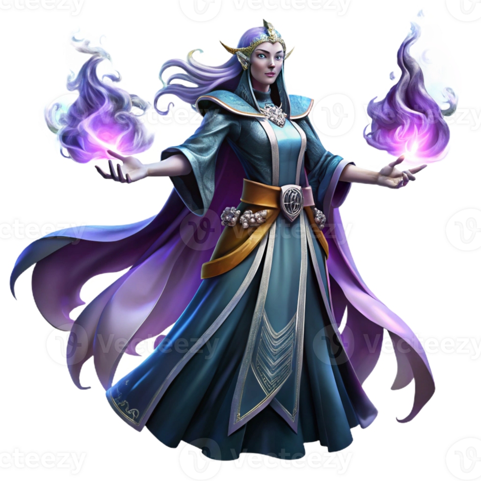 wonderful modern A Powerful Sorceress Summoning a Spectral high quality png