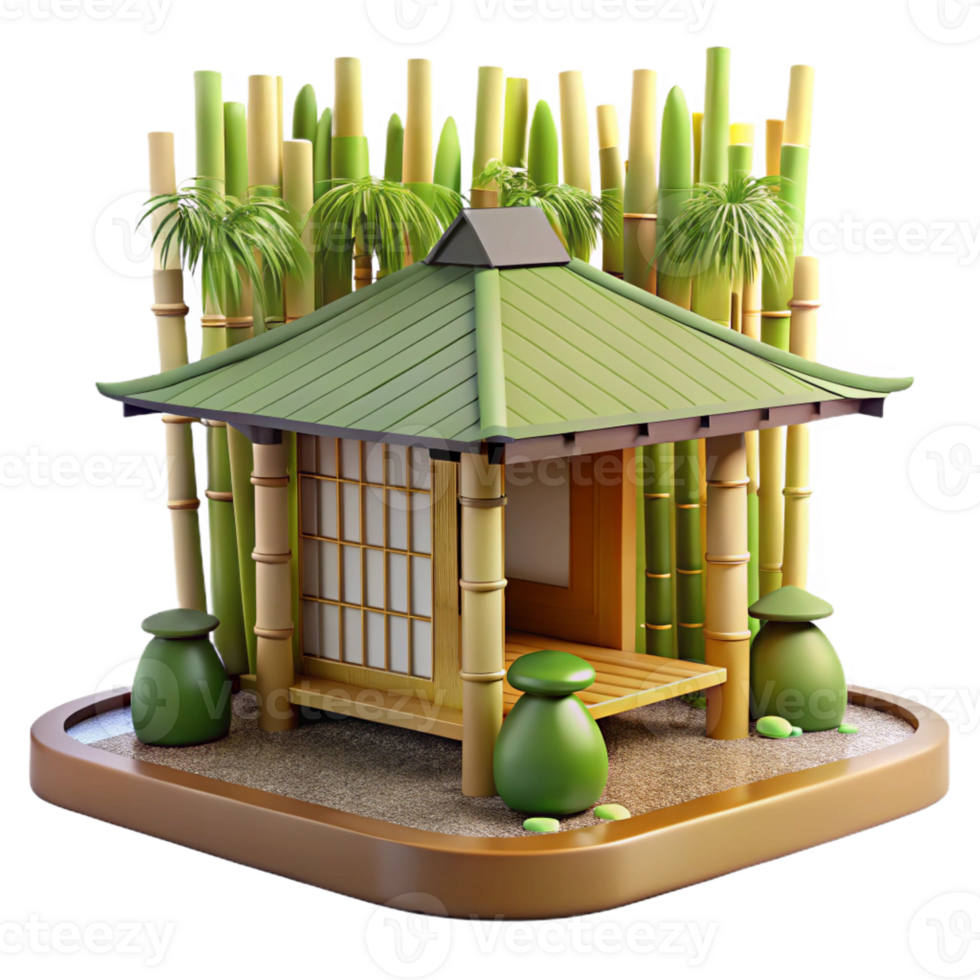 magnificent abstract A Traditional Japanese Tea House Bamboo png