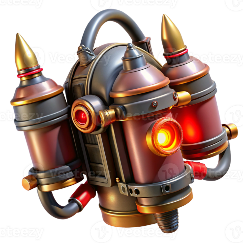 serene artistic A Detailed of a Steampunk Jet high resolution png