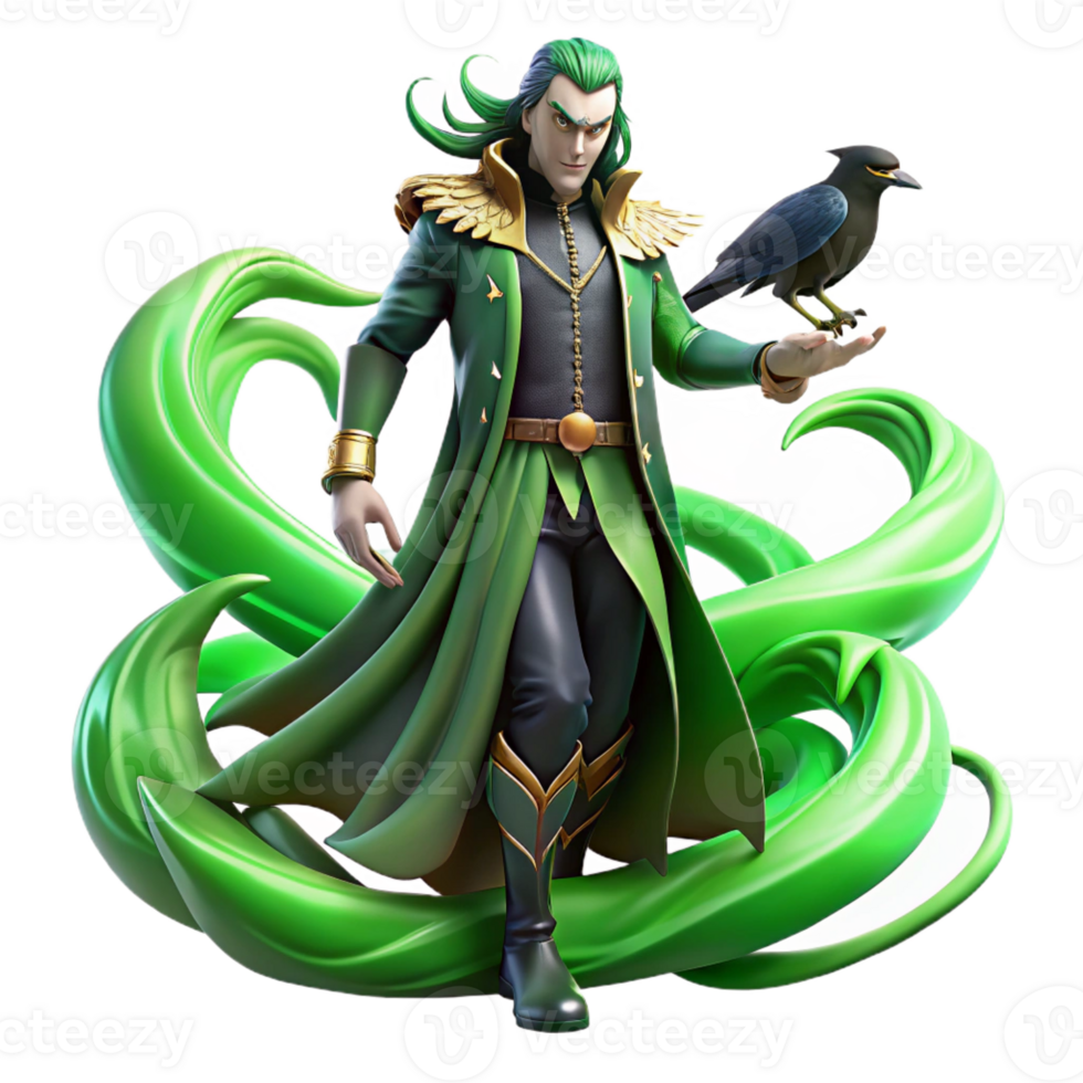 wonderful vintage Loki Shapeshifting Into a Raven Surround exclusive png