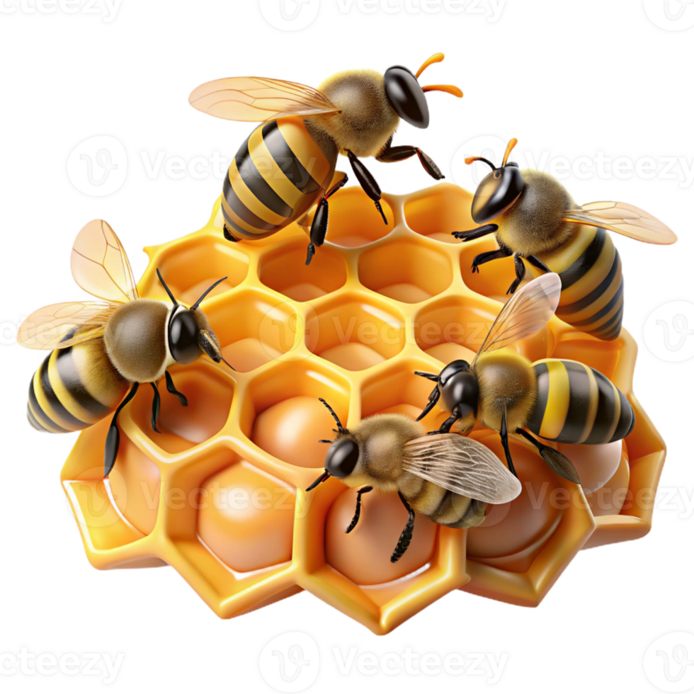 impressive classic A Swarm of Bees Buzzing Around a Honeyco original png