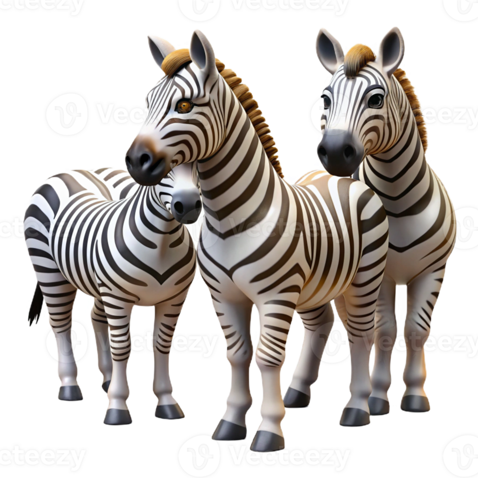 beautiful minimalist A Group of Zebras Grazing on the African original png