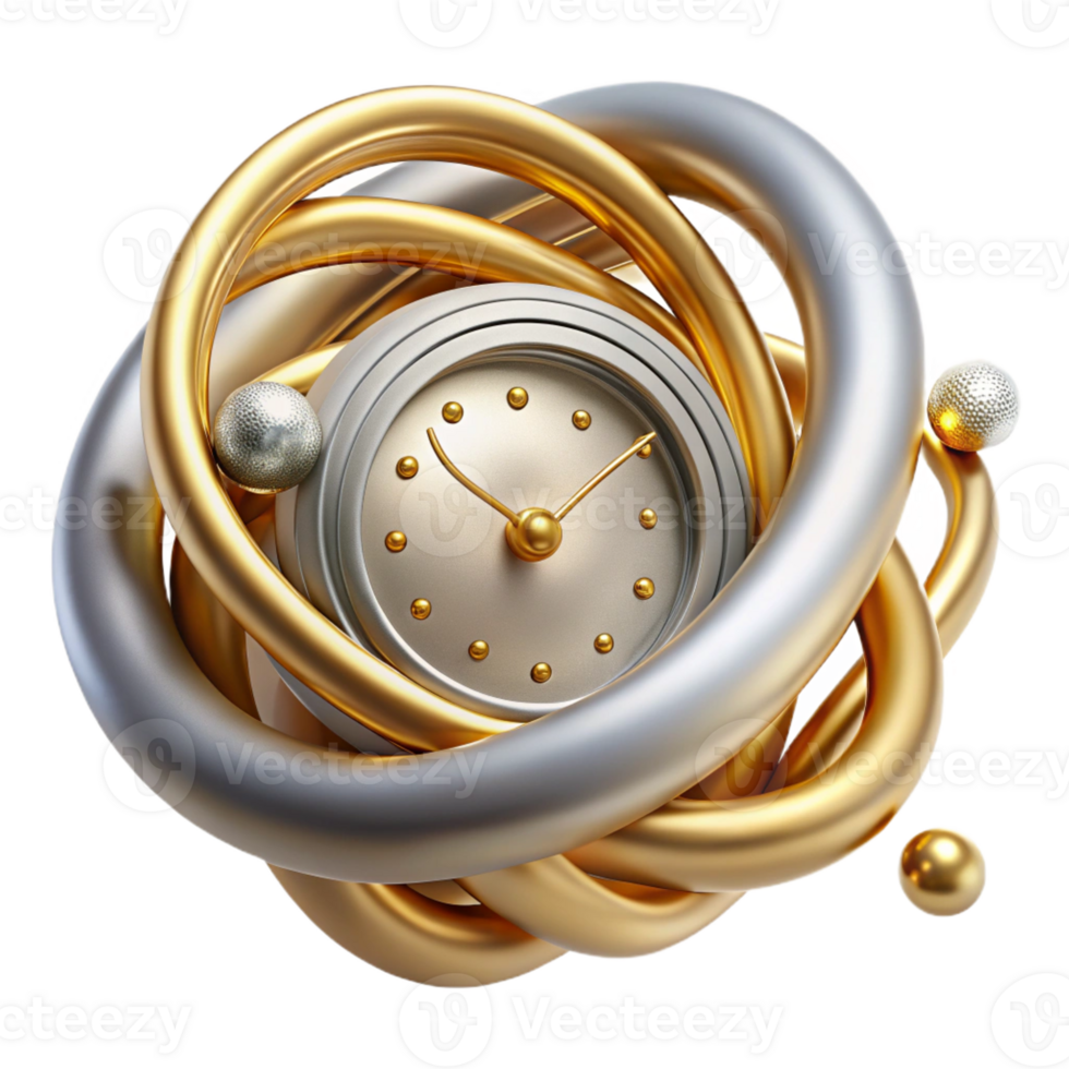 vibrant abstract A Representation of Time Visualized As png