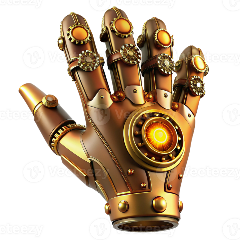 extraordinary modern A Close Up of a Steampunk Prosthetic Hand authentic png