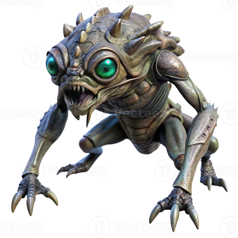 dramatic contemporary A Highly Detailed Biomechanical Alien C high resolution png