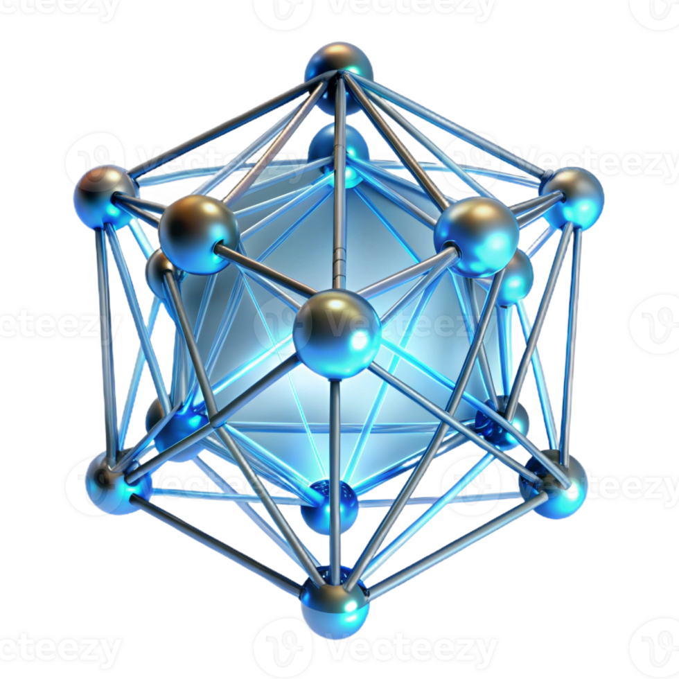 impressive classic A Network of Interconnected Glowing Line high quality png