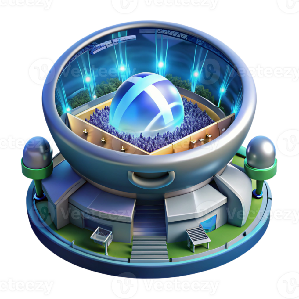 wonderful classic A Futuristic Sports Arena Packed with C authentic png
