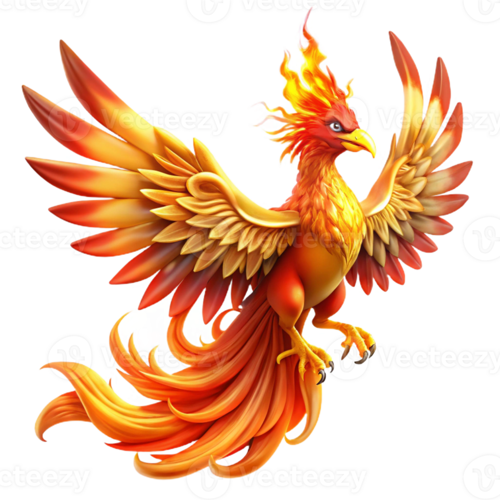 impressive contemporary A Celestial Phoenix Rising from Ashes It exclusive png