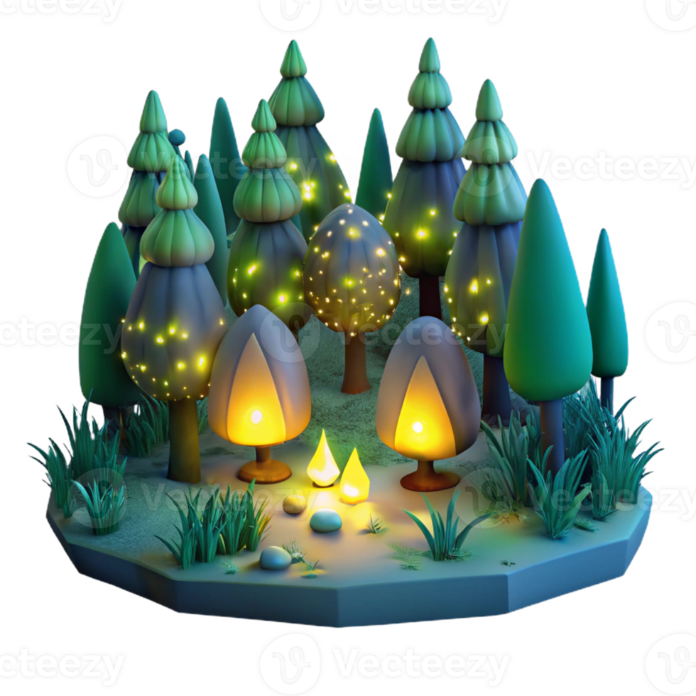 elegant contemporary Fireflies Illuminating a Dark Night genuine png