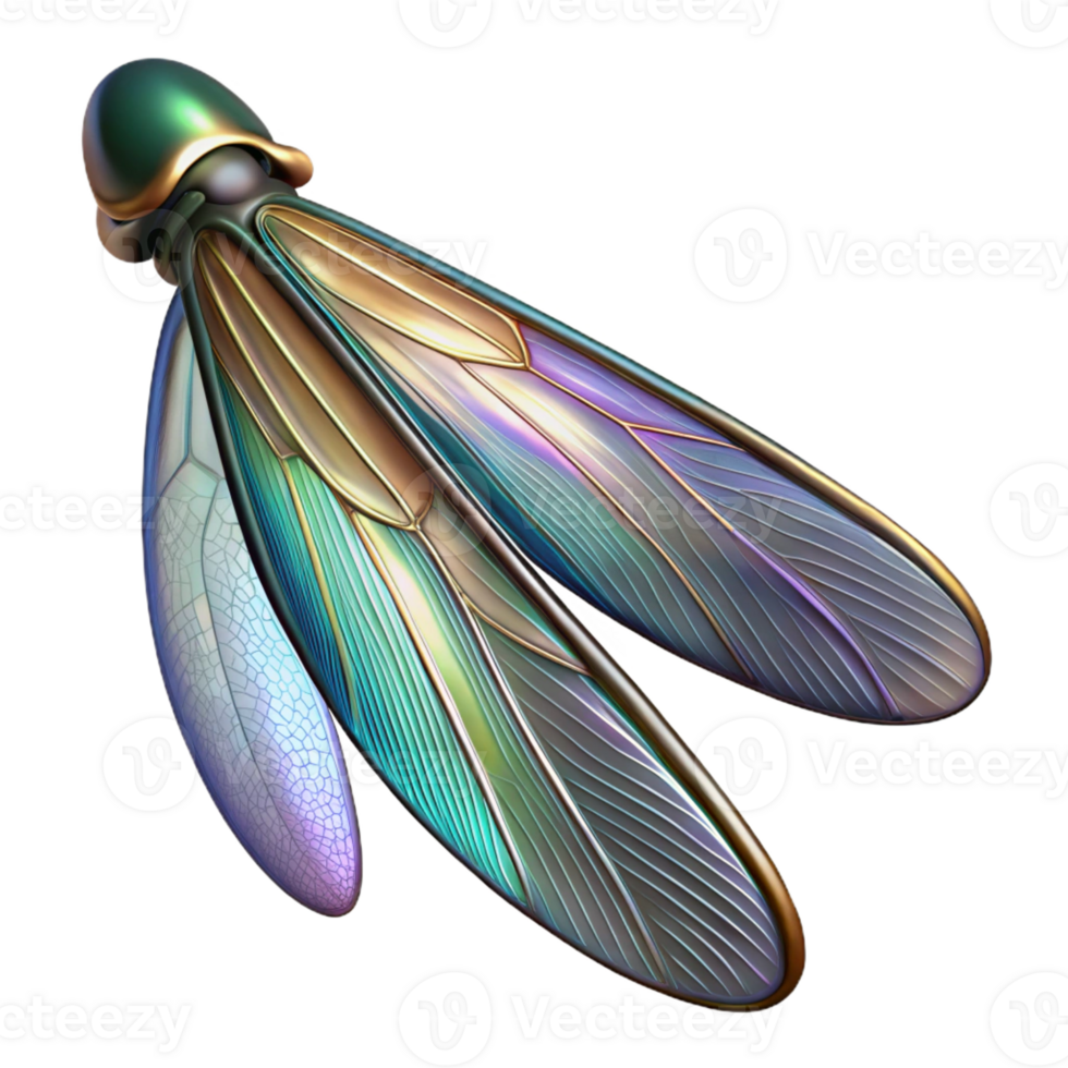 serene artistic A Close Up of a Dragonfly S Wing Iridesce professional png