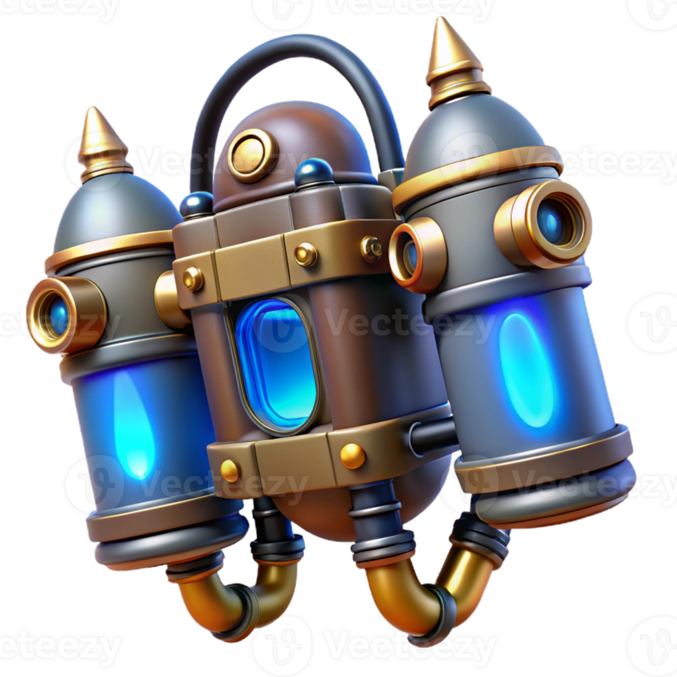 extraordinary rustic A Steampunk Jetpack with Brass Nozzles A exclusive png