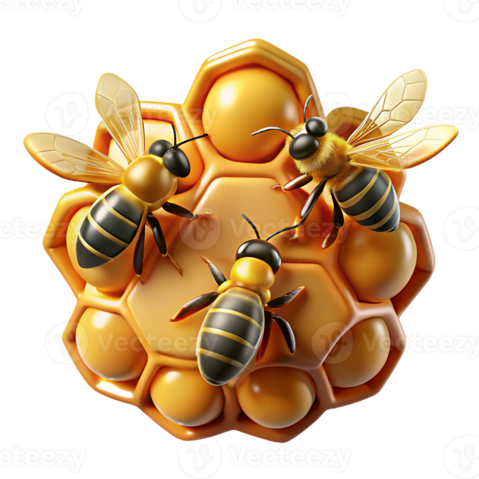 magnificent abstract A Swarm of Bees Buzzing Around a Honeycom authentic png