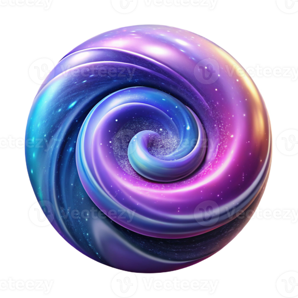serene contemporary A Swirling Galaxy in Deep Space Vibrant C detailed png