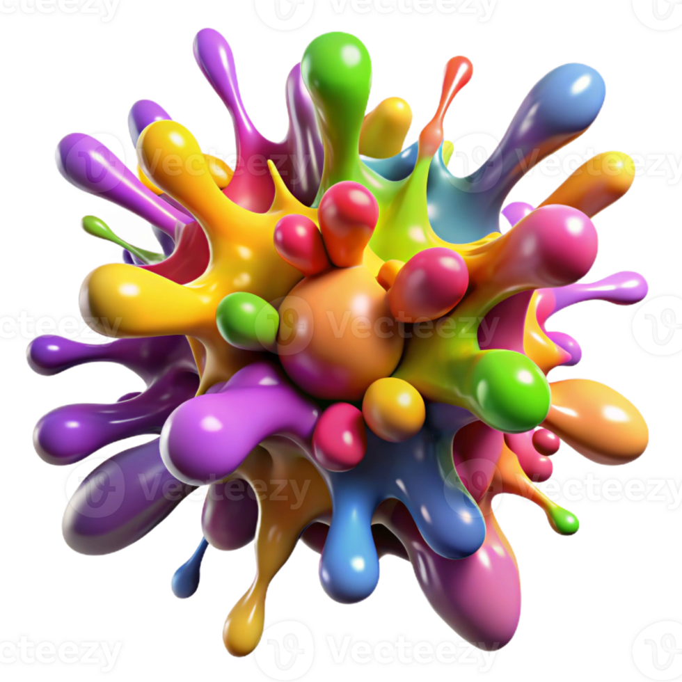 vibrant classic A Chaotic Explosion of Colorful Paint Sp exclusive png