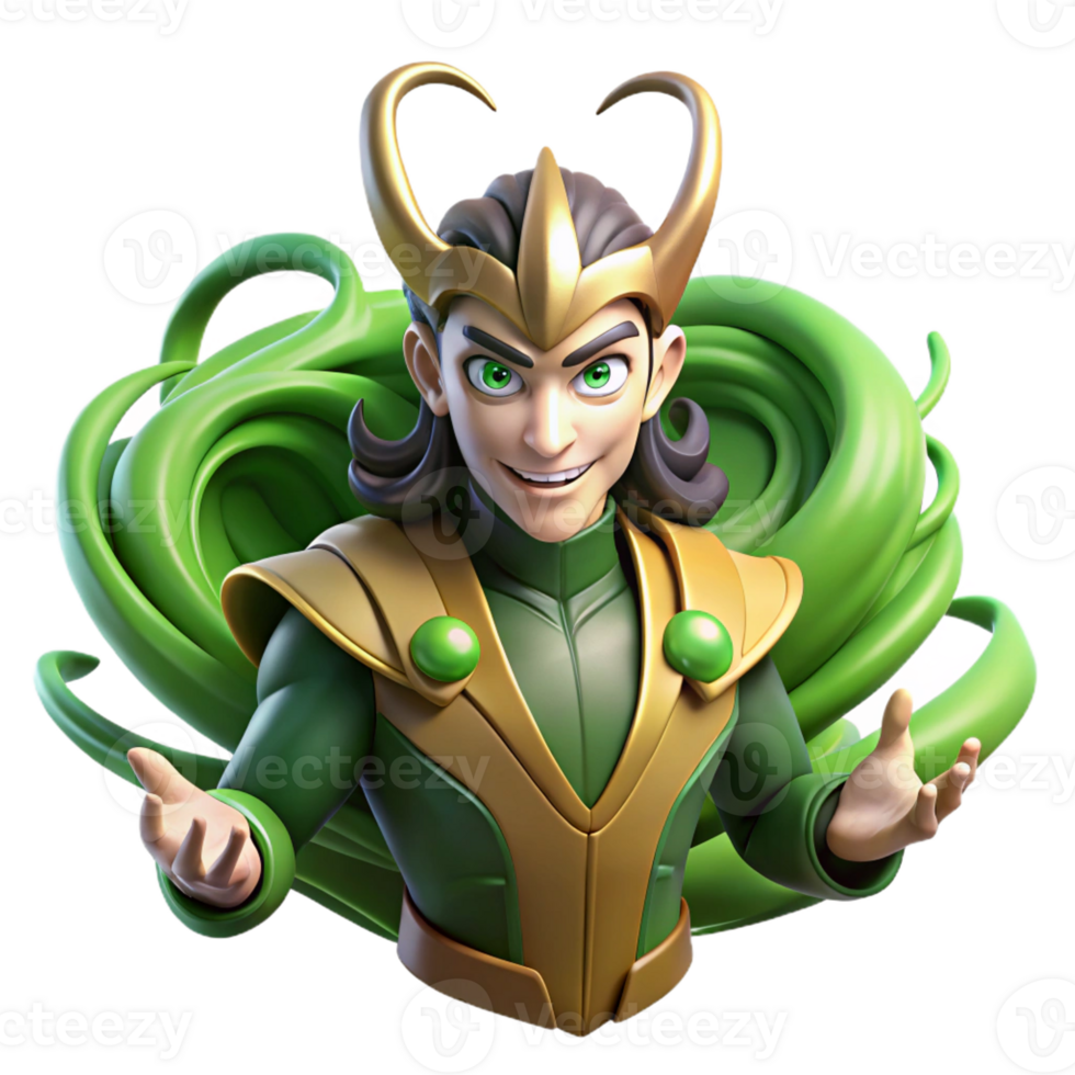 magnificent traditional A Mischievous Loki Transforming Into a Ra exclusive png