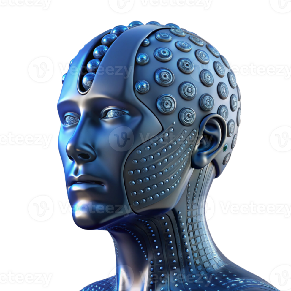 beautiful creative A Transparent Human Head Filled with Bina premium png