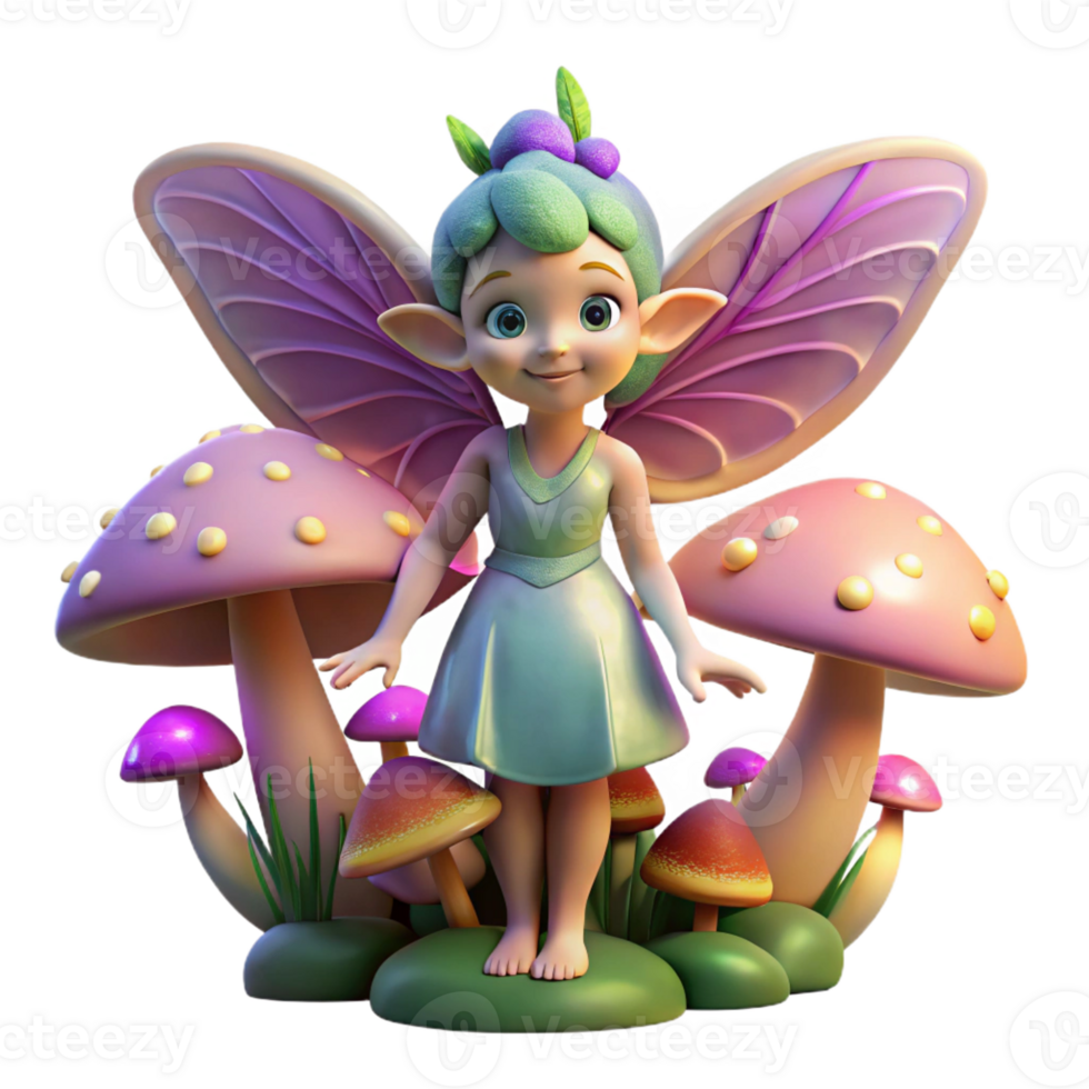 stunning minimalist A Whimsical Mischievous Pixie with Drago genuine png