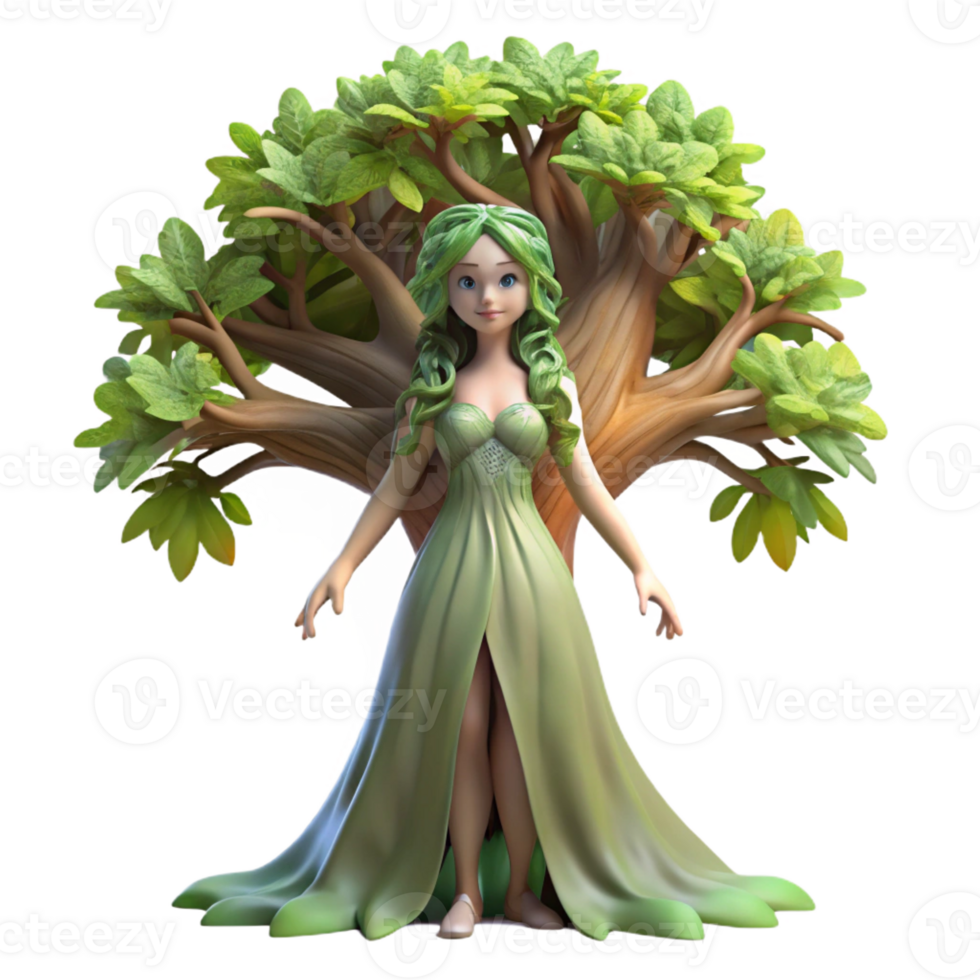 extraordinary artistic An Ethereal Dryad Emerging from a Giant O exclusive png