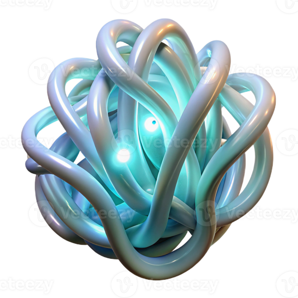 beautiful vintage Intertwined Bioluminescent Tendrils Of detailed png
