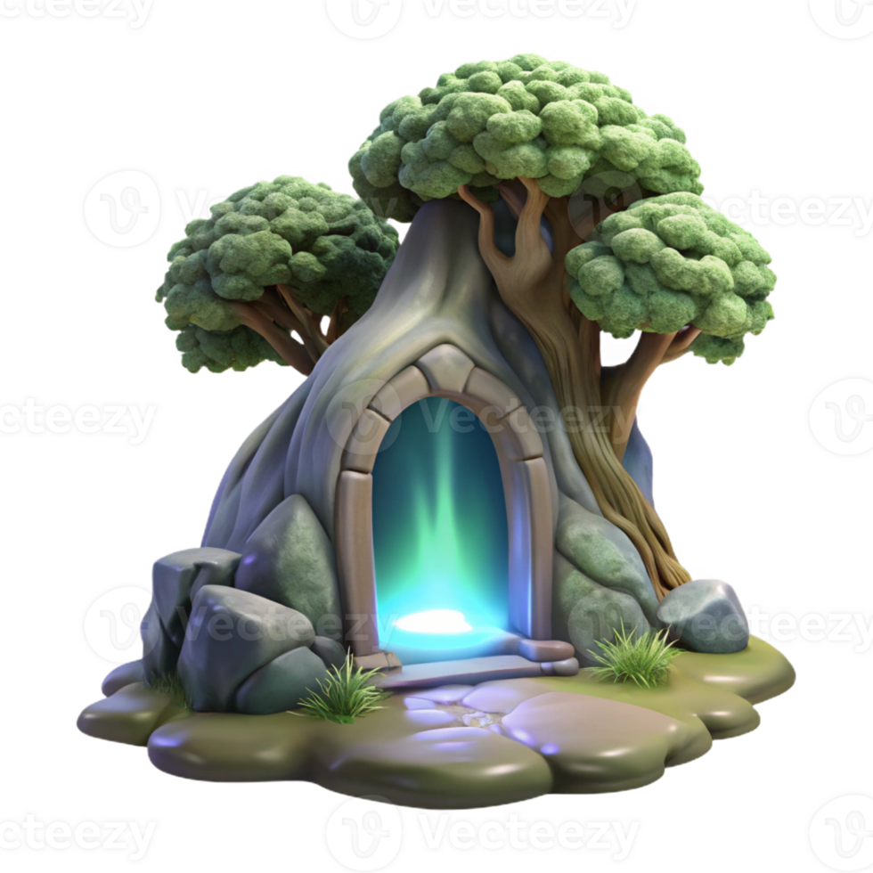 impressive creative A Hidden Portal Shimmering with Ethereal high resolution png