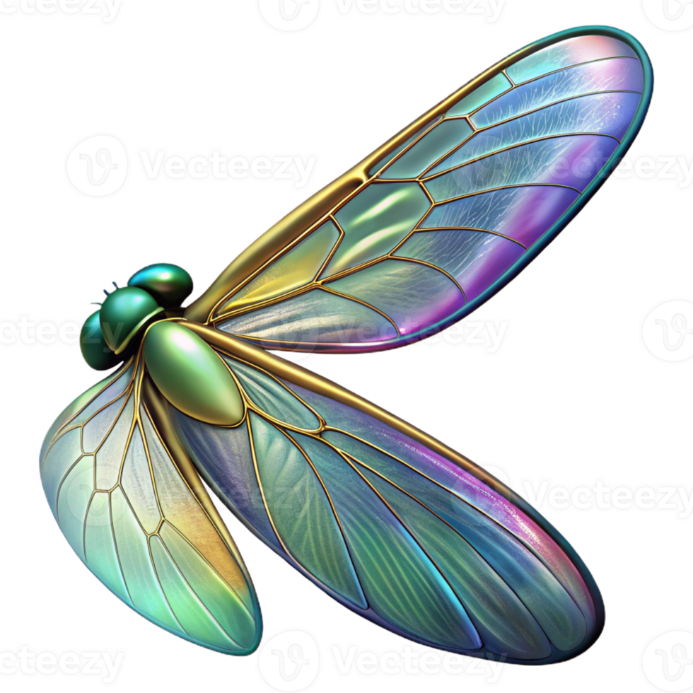 beautiful artistic A Close Up of a Dragonfly S Wing Iridesce genuine png