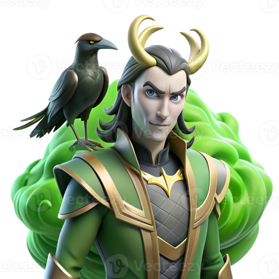 beautiful classic A Cunning Loki Shapeshifting Into a Rave exclusive png