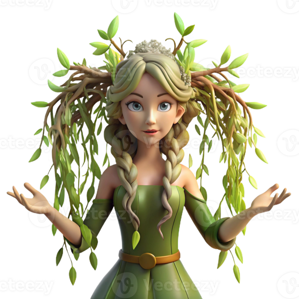 magnificent traditional A Dryad Emerging from a Willow T high quality png