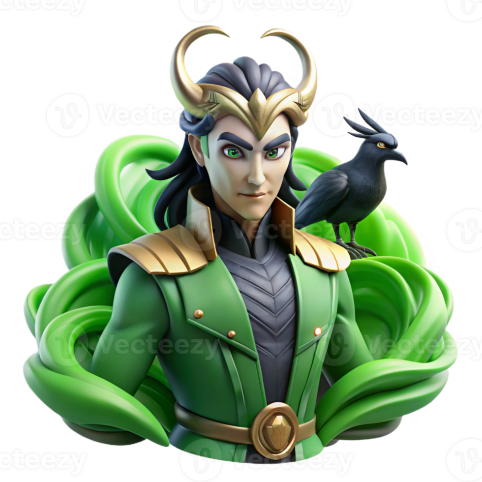 stunning creative A Cunning Loki Shapeshifting Into a Rave png