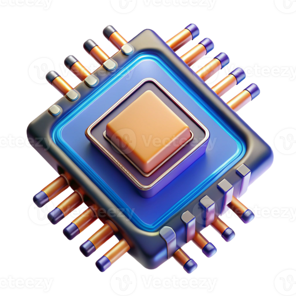 utöver det vanliga konstnärlig en mikroskopisk se av en dator chip kvickhet exklusiv png