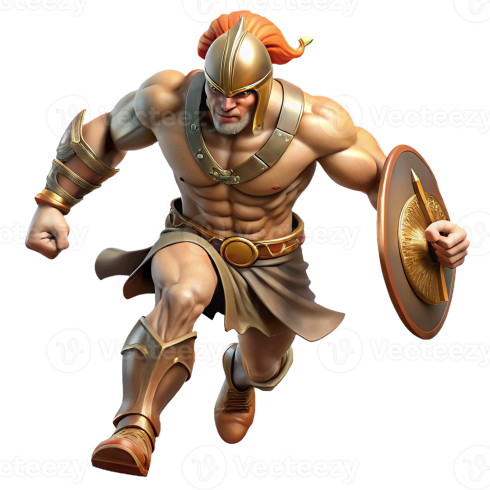 dramatic abstract A Fierce Depiction of Ares God of War Ch authentic png