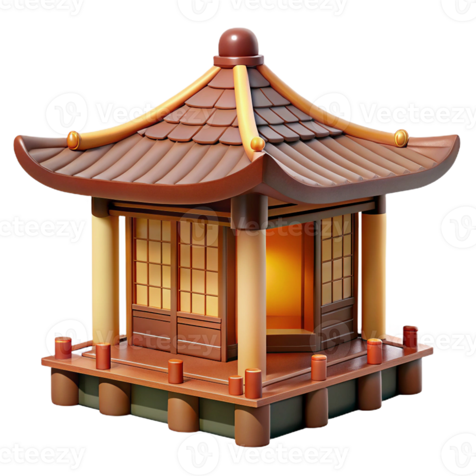 magnificent rustic Japanese Tea House Traditional Design Ba professional png