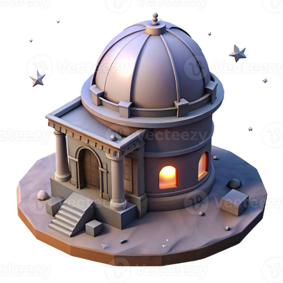 stunning abstract An Abandoned Observatory Crumbling Dome premium png