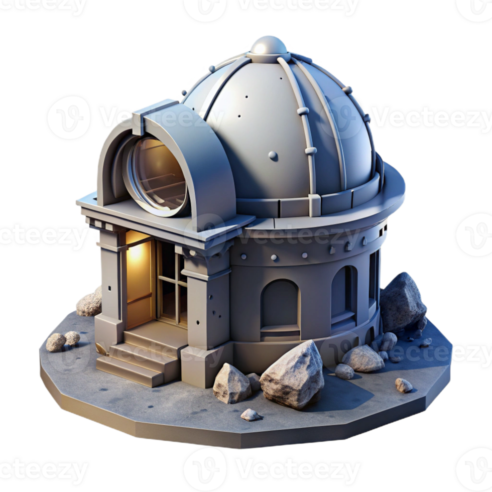 serene vintage An Abandoned Observatory Crumbling Dome exclusive png