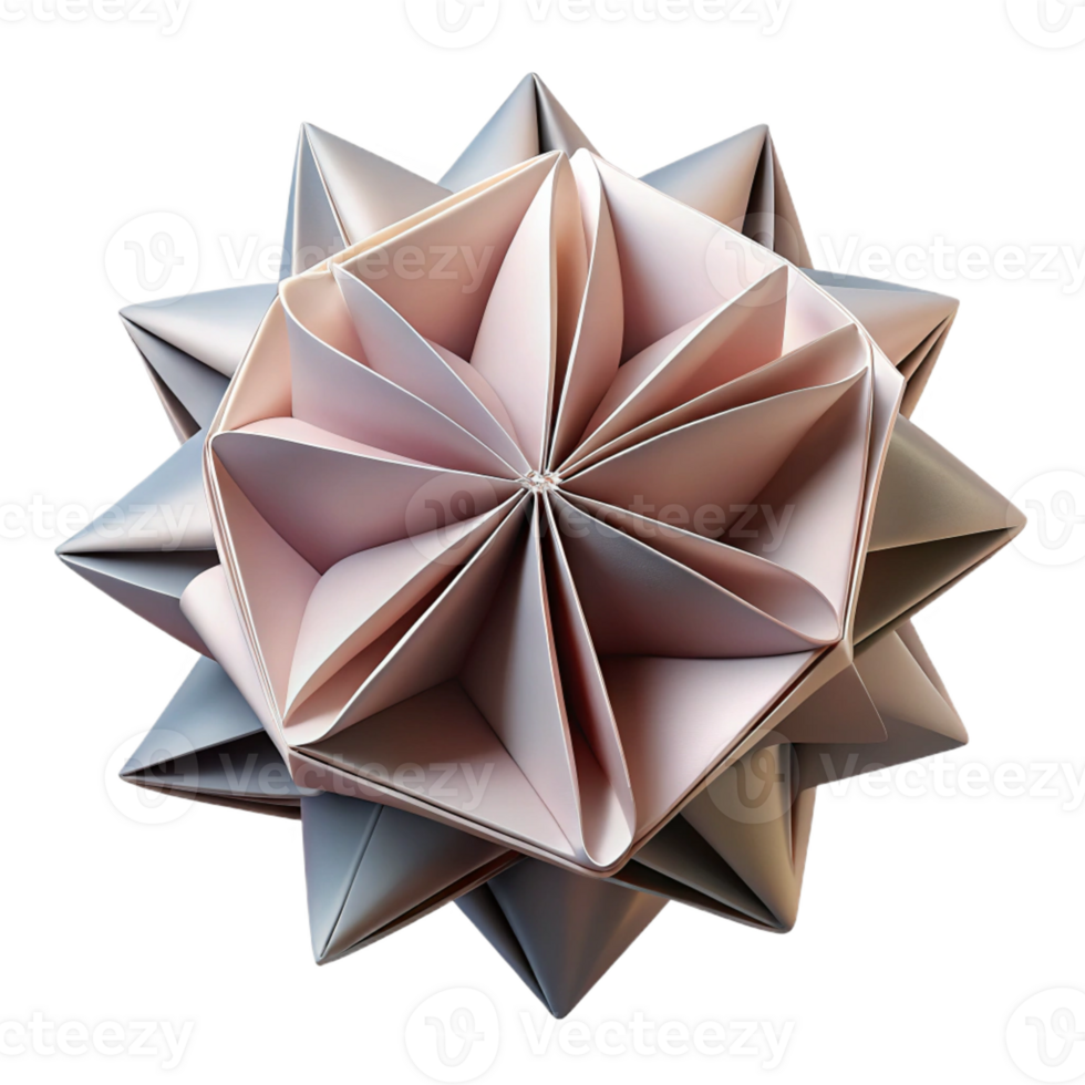 wonderful classic An Intricate Origami Structure Folded Pa detailed png