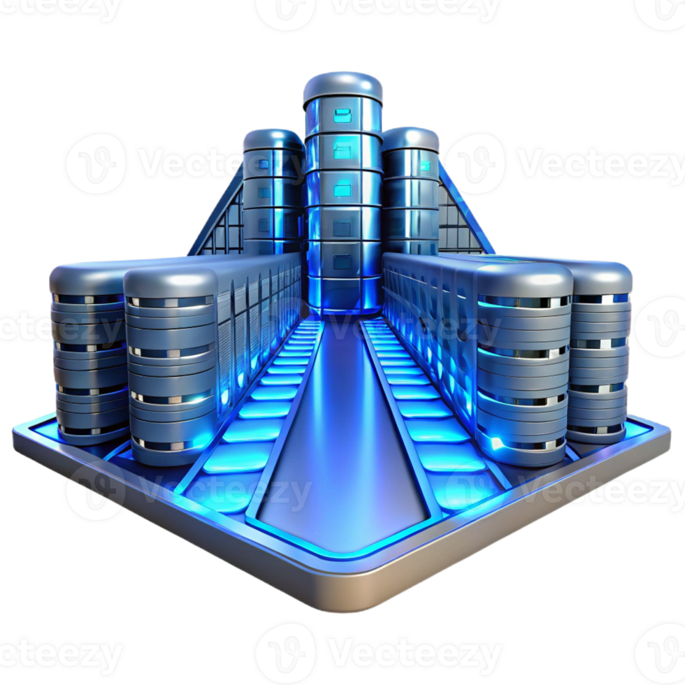 wonderful rustic A Giant Server Farm Stretching Into Infini professional png